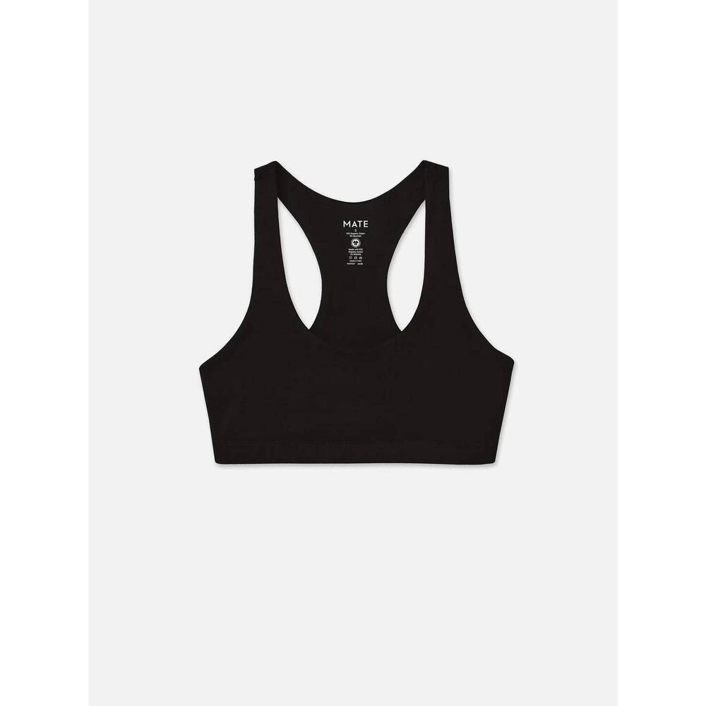 NEW MATE organic stretch bra in black - Picture 5 of 5